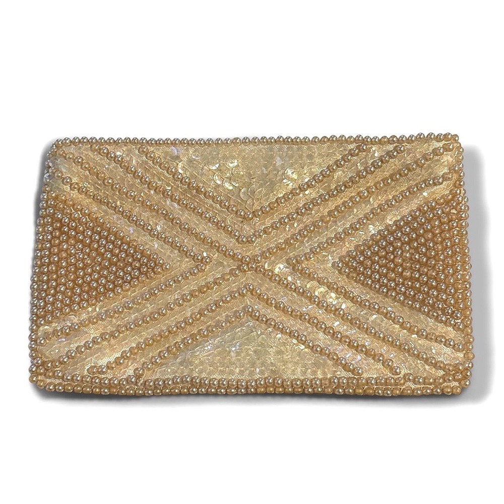 Vintage Made in Japan Beaded Sequin Pouch - Picture 2 of 5